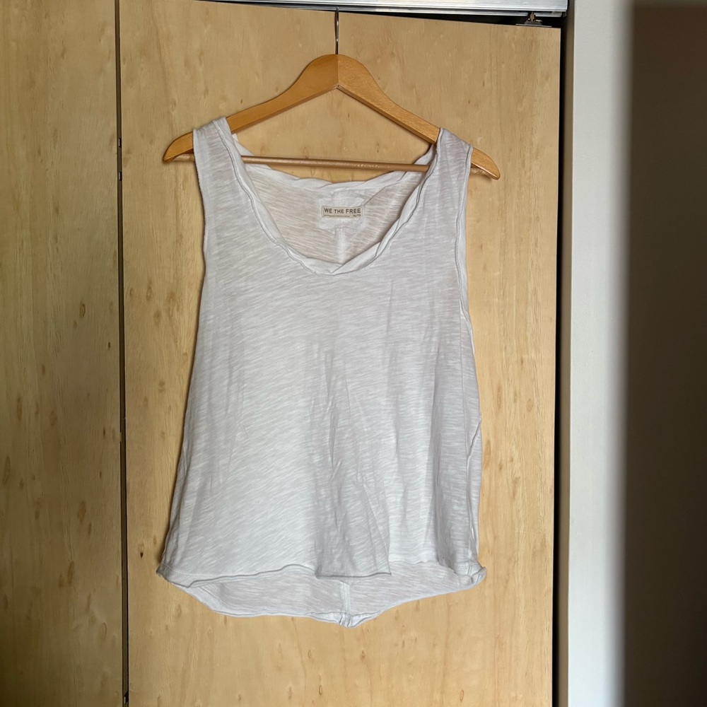 We the Free Loose White Tank Top